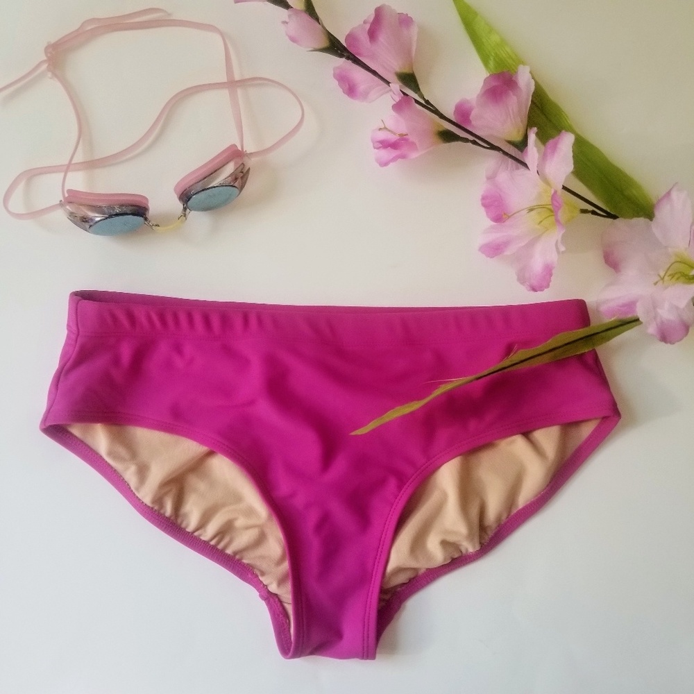 Ativa | Fuchsia Pink Active Swim Bikini Bottoms